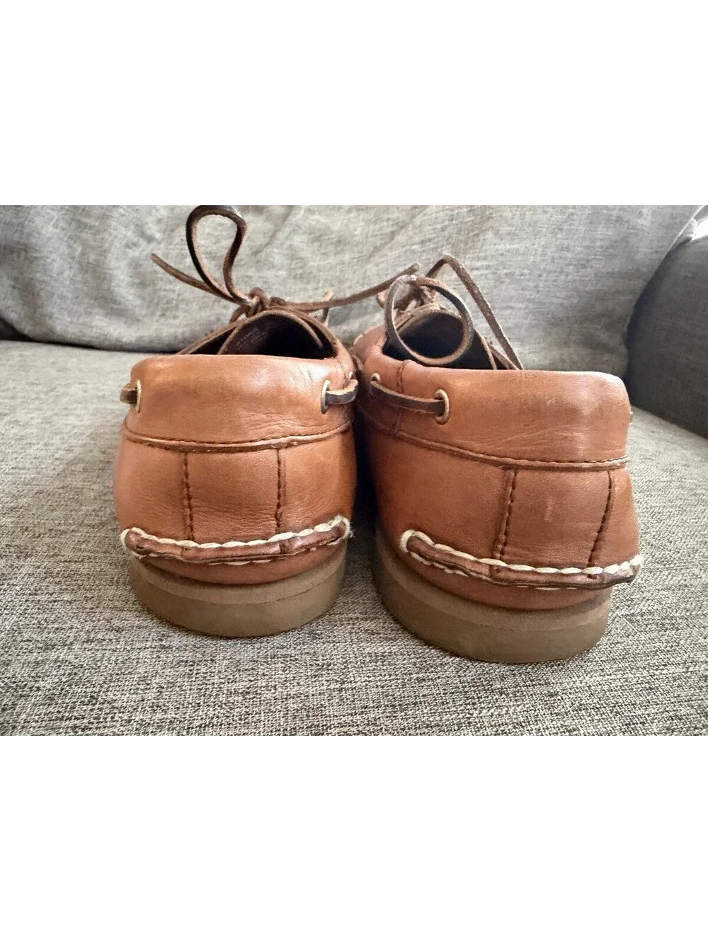 Timberland Boat Shoes Size Mens 11.5 Tan Leather 2 Eye Style 71065